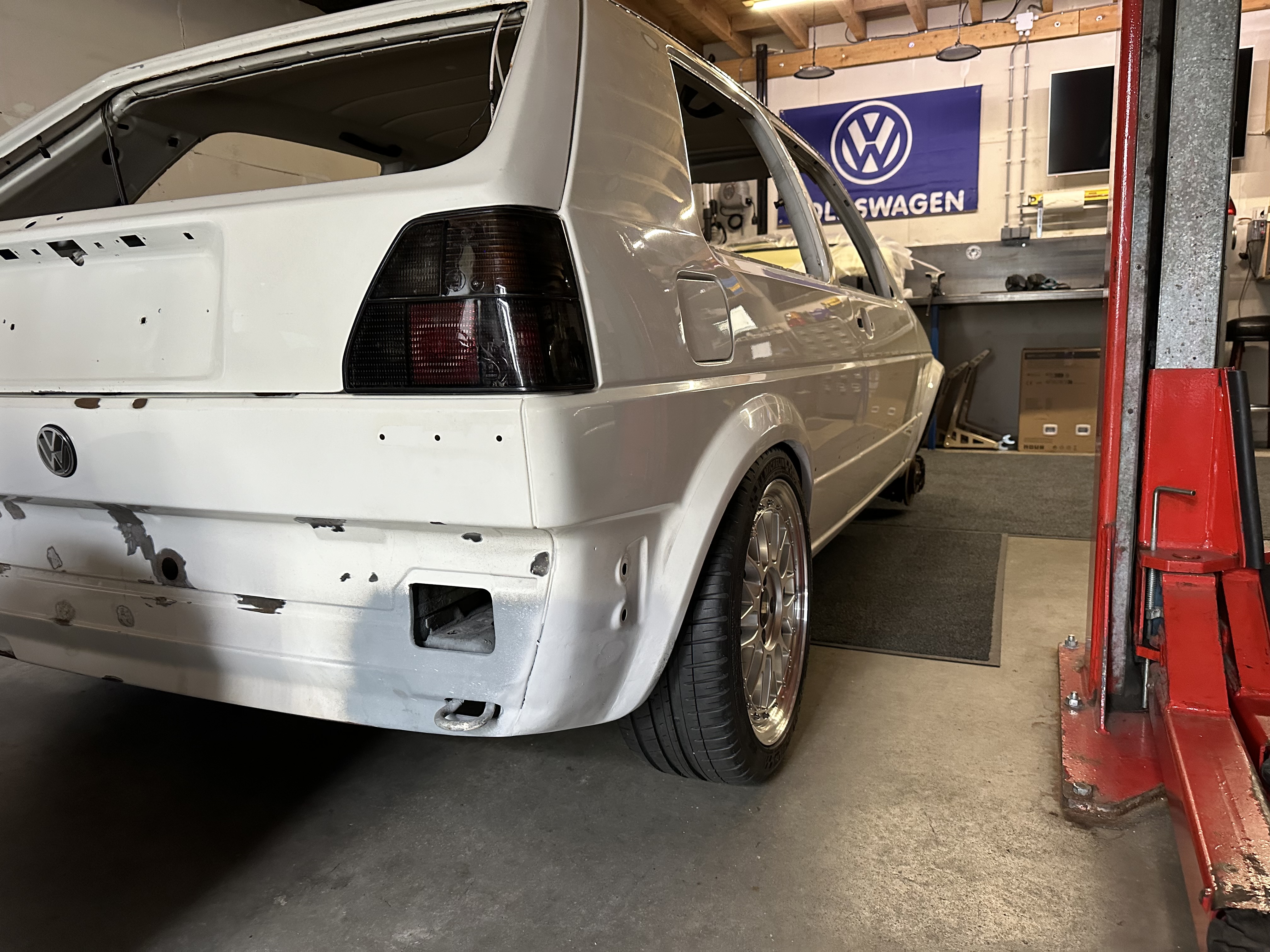 Golf Mk2 rear workshop