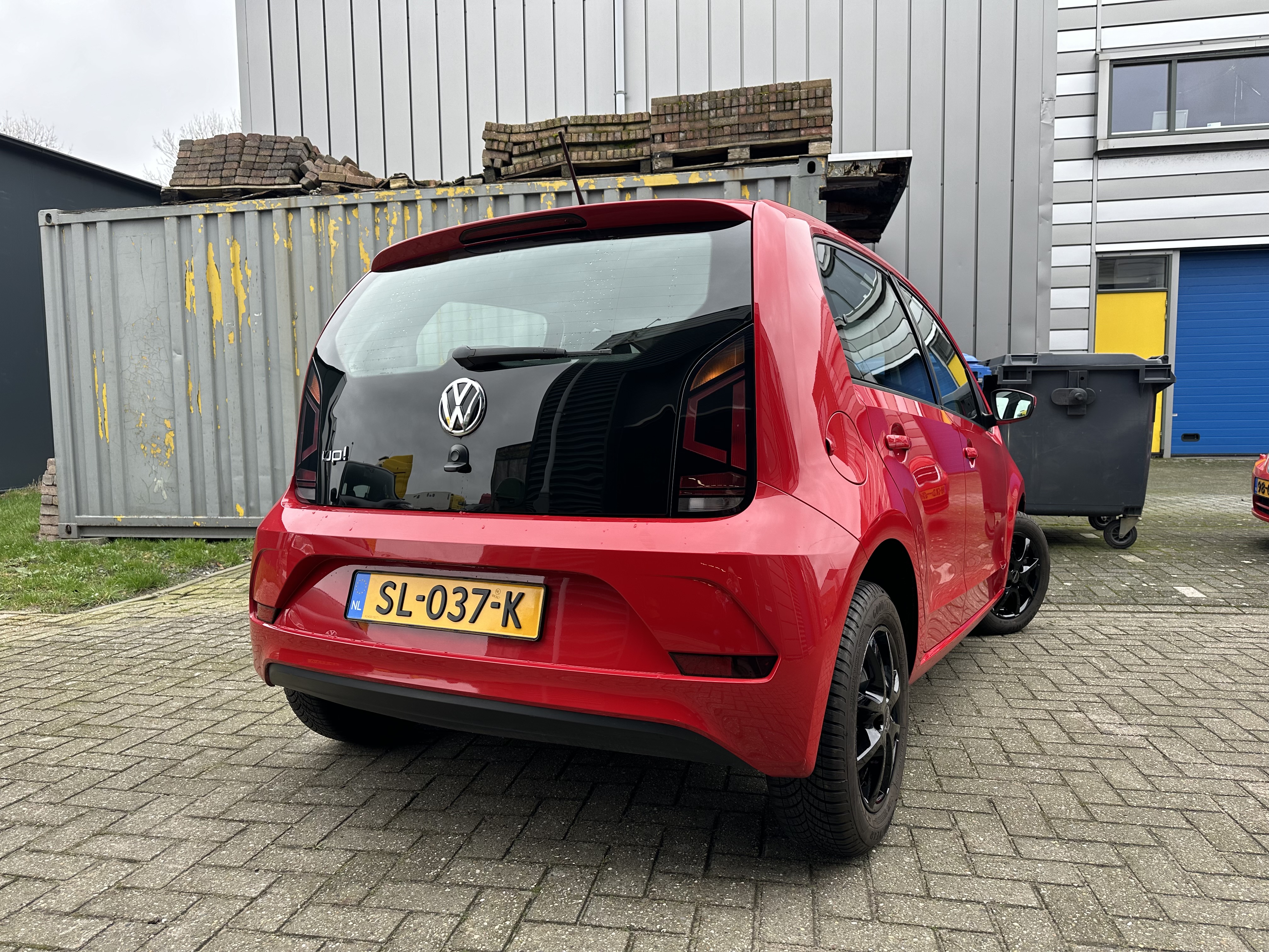 Red Up! front in workshop